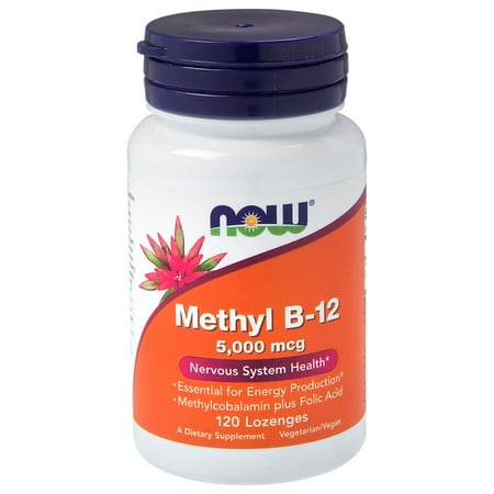 Methyl B12 - Methylcobalamin Plus Folic Acid - 5,000 MCG (120 Lozenges)