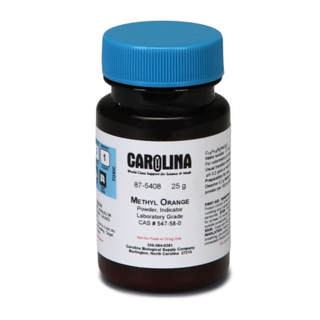 Methyl Orange, Indicator, Sodium Salt, Powder, Laboratory Grade, 25 G