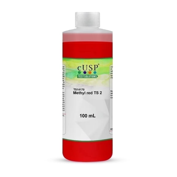 CUSP Methyl Red Test Solution 100mL Laboratory Grade pH Indicator for Titration & Chemical Analysis