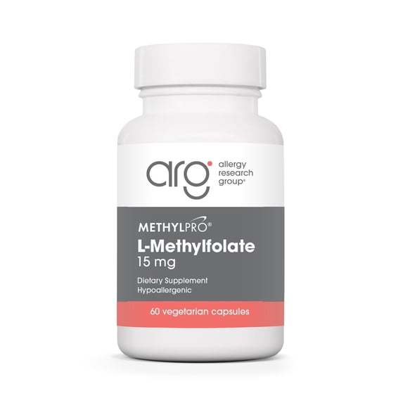 MethylPro 15mg L-Methylfolate - Professional Strength Active Methylfolate, 5-MTHF Supplement for Mood Support & Brain Health - Non-GMO + Gluten-Free with No Fillers (60 Capsules)