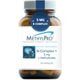 thumbnail image 1 of MethylPro B Complex + 5mg L-Methylfolate - Professional Strength Vitamin B Complex + Folate Supplement for Energy, Mood + Immune support - Vitamin B12, Vitamin B6, Vitamin C + More - (30 Capsules), 1 of 8