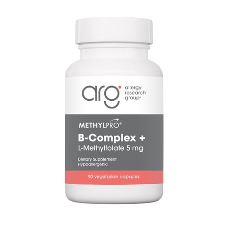 MethylPro B Complex + L-Methylfolate 5 mg - Bioavailable Methylated Vitamin Blend - Supports Energy and Stress - Vegetarian & Hypoallergenic - 90 Servings - 90 Capsules