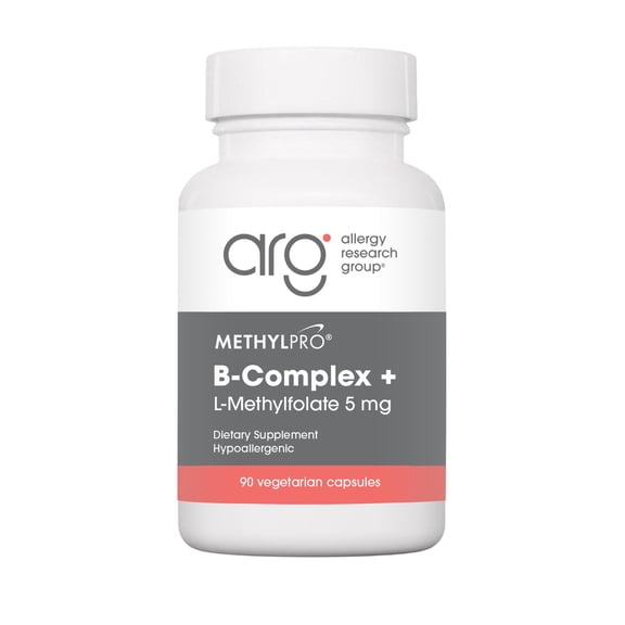 MethylPro B Complex + L-Methylfolate 5 mg - Bioavailable Methylated Vitamin Blend - Supports Energy and Stress - Vegetarian & Hypoallergenic - 90 Servings - 90 Capsules