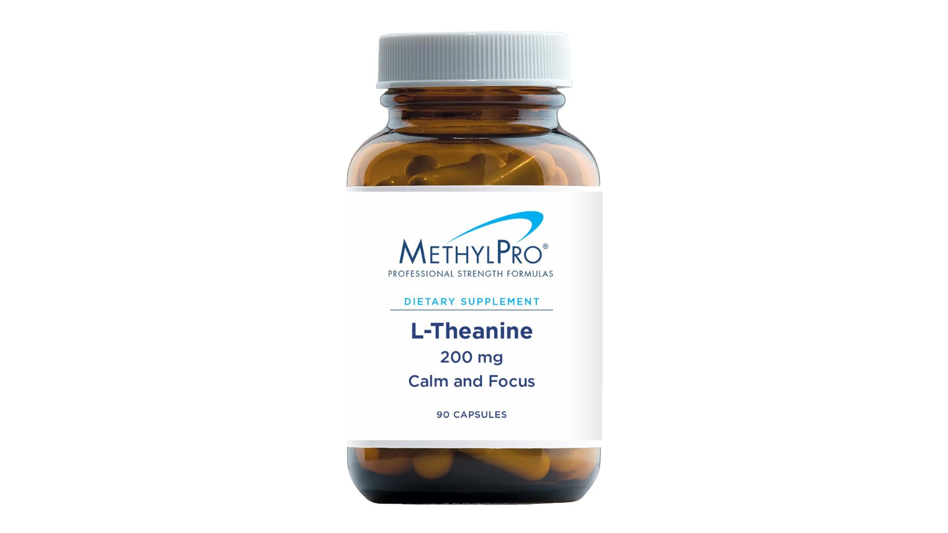 MethylPro L-Theanine 200 mg - Calm Focus Support - Suntheanine Amino Acid - Relaxation & Mental Clarity Support - Non-Drowsy - 90 Servings - 90 Capsules