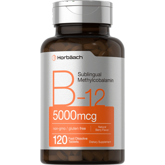 Methylcobalamin B12 Sublingual | 5000mcg | 120 Tablets | by Horbaach