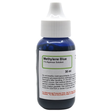 Methylene Blue, 1% Aqueous Solution, 1 fl oz (30mL) - The Curated Chemical Collection