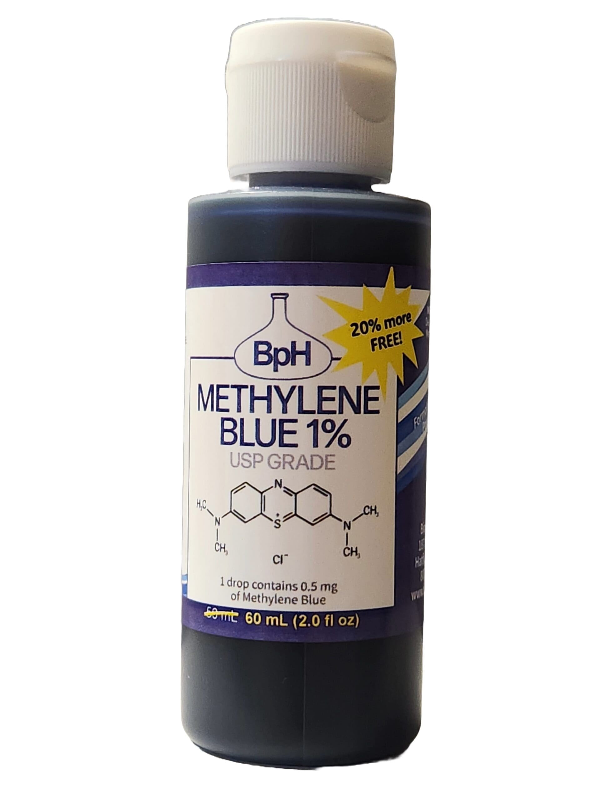 Метиленово синьо, 1% USP (фармацевтична) степен, 60 ml (2,0 fl oz); 3-та страна тествана