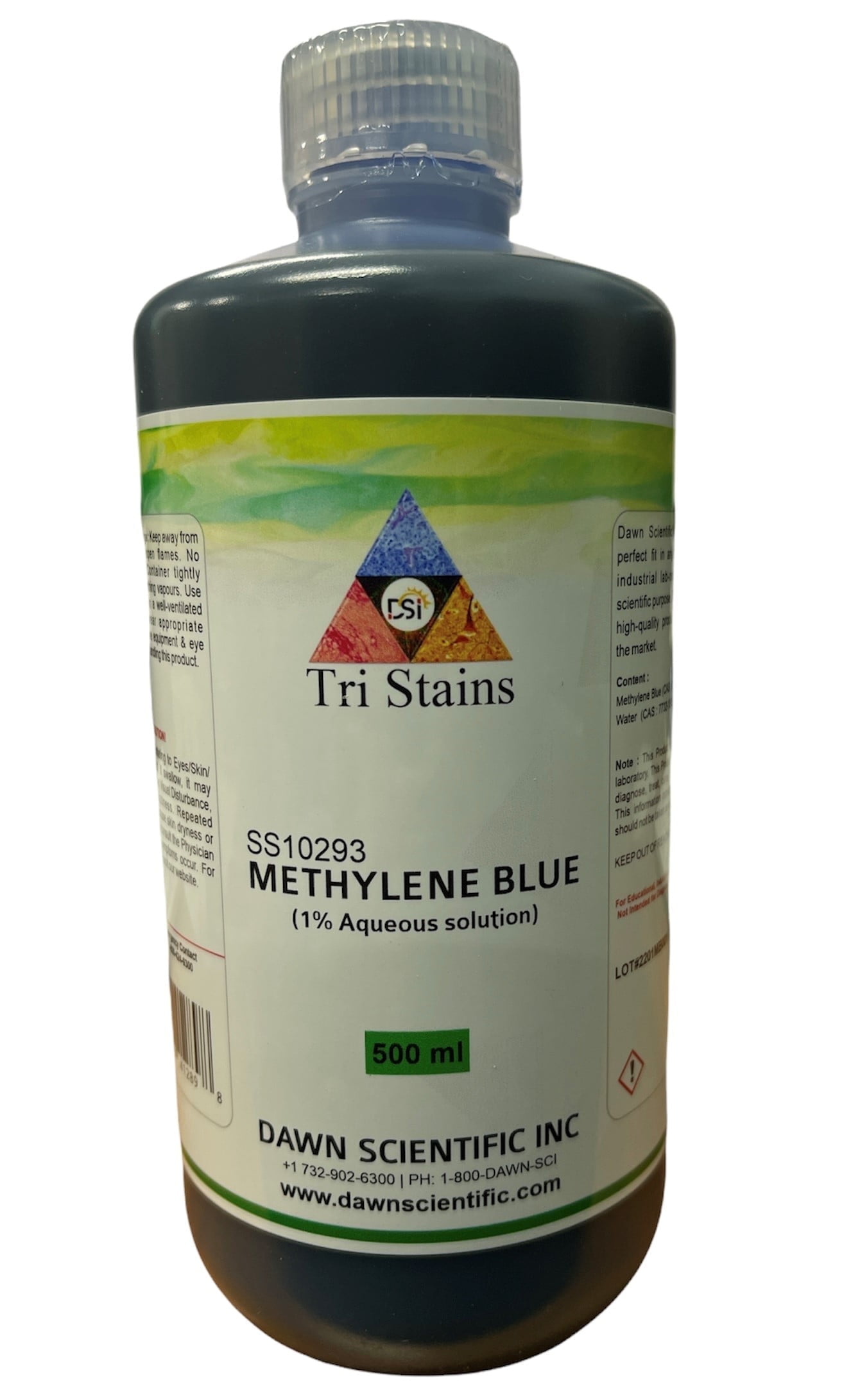 Dawn Sci Methylene Blue Technical Grade 1% 500ml Liquid
