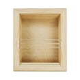 thumbnail image 1 of Metis Unfinished Wood Recessed Magazine Rack, 1 of 11