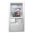 thumbnail image 1 of Metis White Enamel Combination Toilet Paper Holder Recessed Magazine Rack, 1 of 13