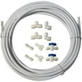 thumbnail image 1 of Metpure 1/4" Quick Connect Fittings for RO Reverse Osmosis Water Filtration Systems Or Other Water Appliances (Variety 10 Pack) with 25 Feet LLDPE Tubing, 1 of 7