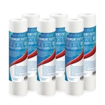 Metpure 6-Pack 2.5” x 10” 5 Micron Sediment Filters for Standard RO & Whole House Water Filtration