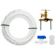 thumbnail image 1 of Metpure Refrigerator Water Line Kit for Ice Maker, Freezer, Humidifier, Water Filtration System. 25 FT x 1/4” OD Tube, 1/4" OD Quick Connect Self-Piercing Needle Saddle Valve, Adapter, & Ball Valve, 1 of 7