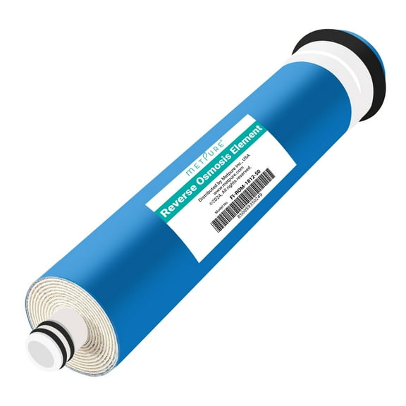 Metpure Reverse Osmosis Membrane Filter 50 GPD 11.75" x 1.75" for RO Membrane Water Filter Replacement Fits Under Sink RO Drinking Water Purifier System
