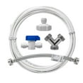 thumbnail image 1 of Metpure Washer Laundry Water Feed Line Splitter For Water Filtration RO Deionization Aquarium System 25’ Feet X 1/4” Tubing W/Shut Off Valve And Wye Connector + Supply Hose, 1 of 7