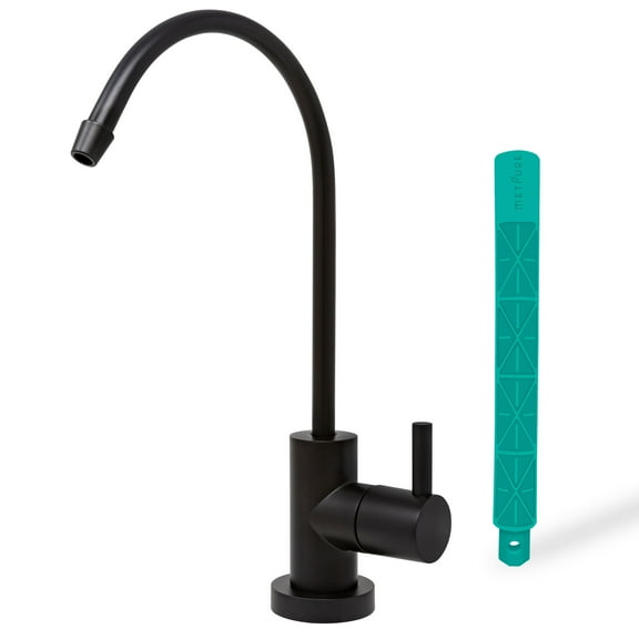 Metpure Water Filtration Faucet Matte Black Euro Style Non Air Gap Reverse Osmosis Drinking Water Dispenser With Faucet Wrench