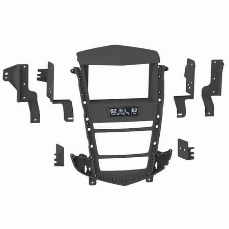 Metra - Dash Kit for Select 2010-2012 Cadillac SRX Vehicles - Black With Silver
