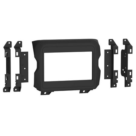 Metra - Dash Kit for Select 2020, 2018 Jeep Vehicles - Matte Black