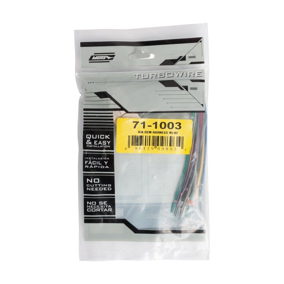 Metra 71-1003 Reverse Wiring Harness for Select 1995-2001 Kia Vehicles with 16-Pin Connectors