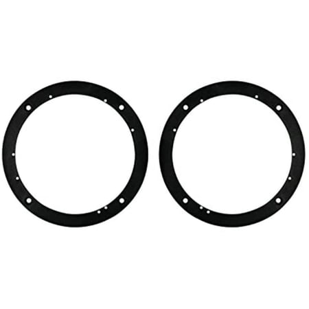 Metra - 1/2" Vehicle Speaker Spacers (2-Pack) - Black