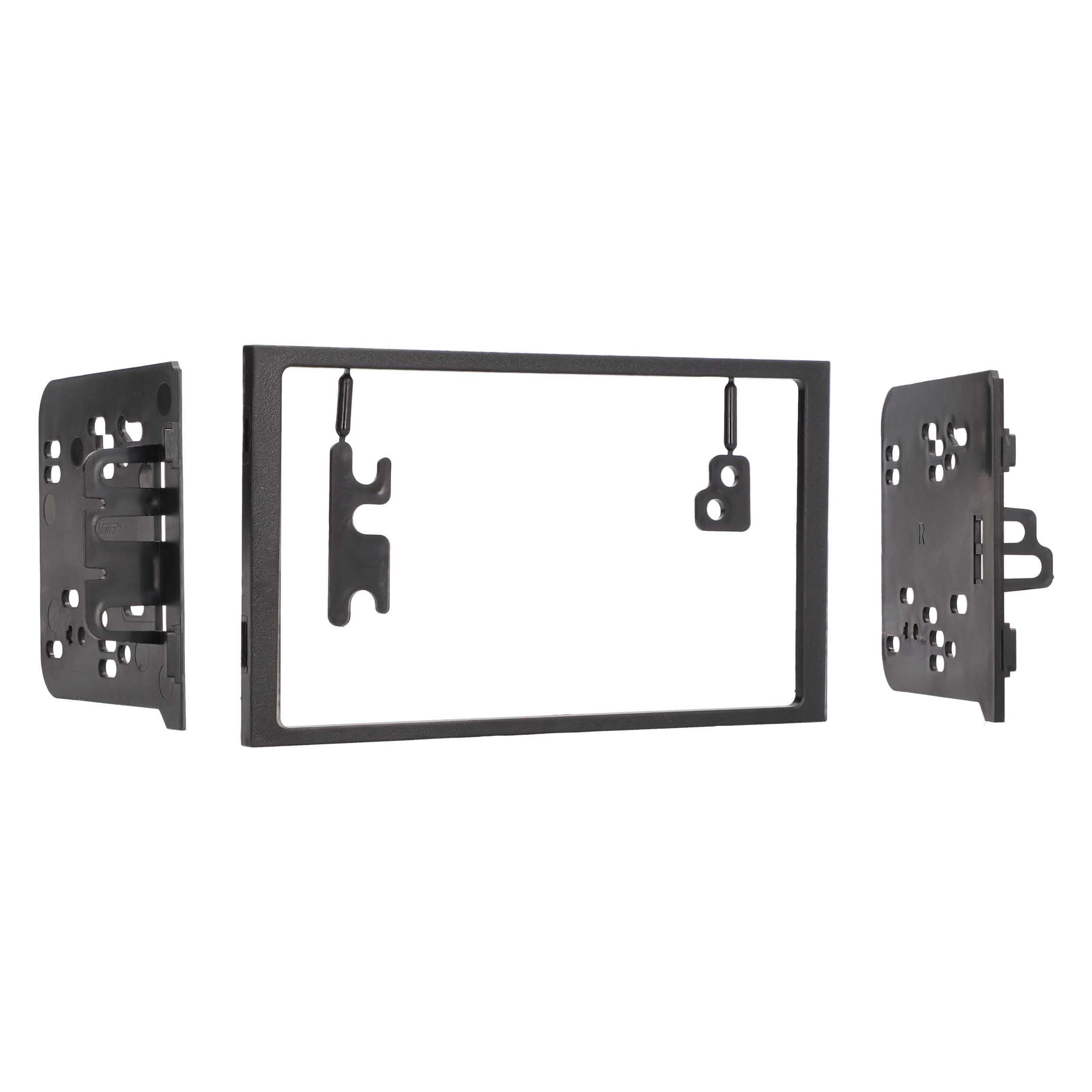 Double din radio setup for G35 fascia