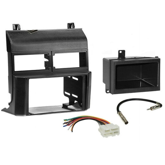 Metra 95-3000B 70-1858 40-GM10 88-00-3301 Car Radio Stereo Double Din Black Dash Kit Panel for 1988-1994 Chevy GMC Trucks