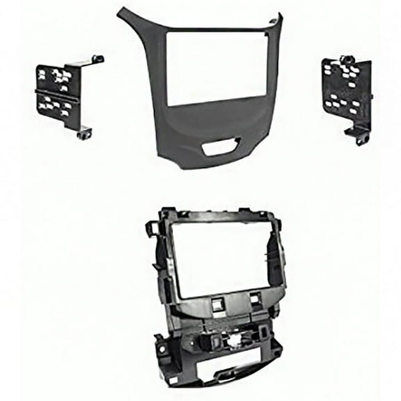Metra 95-3020B Matte Black Double DIN Dash Kit for Select 16-up Chevrolet Cruze