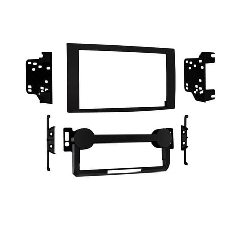 Metra - Dash Kit for Select 2004-2010 Jeep Dodge Grand Cherokee Durango PT Cruiser DDIN - Matte Black