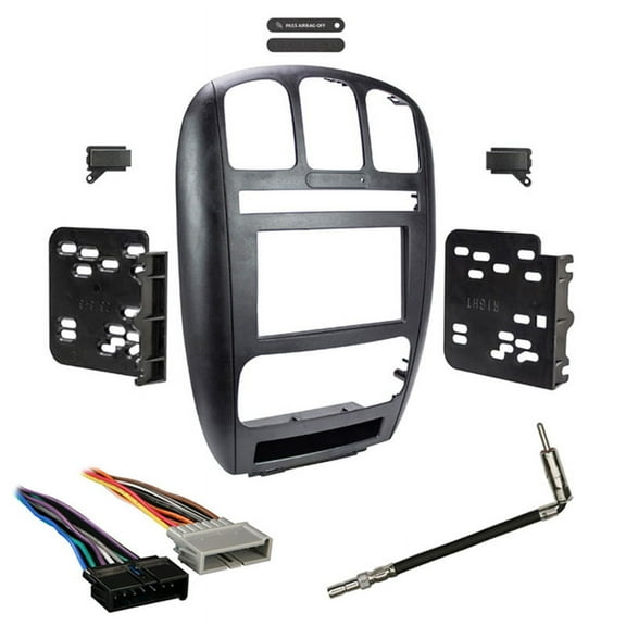 Metra 95-6539 2 Din Dash Kit Combo 2001 Dodge Caravan Chrysler Town & Country