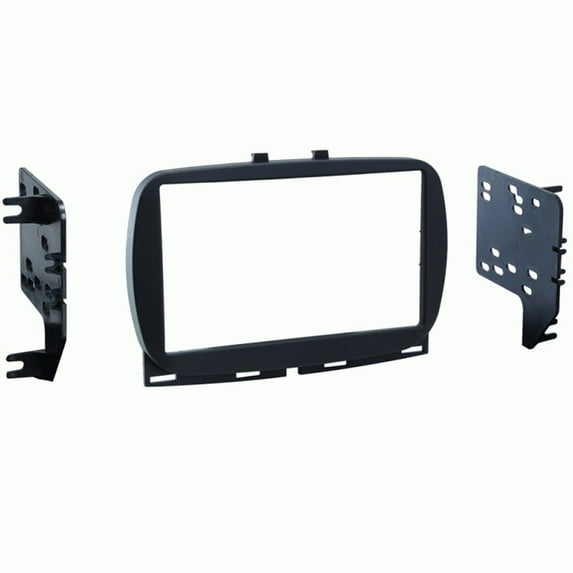 Metra 95-6544B Black Double DIN Radio Dash Kit for Select 2016-up Fiat 500