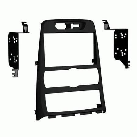 Metra - Double DIN Installation Kit for Select 2010 and Later Hyundai Genesis Coupe 2.0 Vehicles - Matte Black