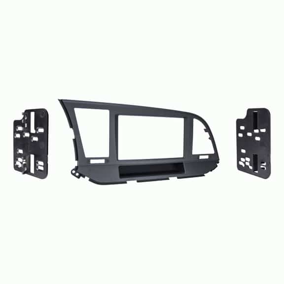 Metra 95-7376B DDIN Dash Installation Kit For Select 2017-Up Hyundai Elantra Vehicles (Gray)