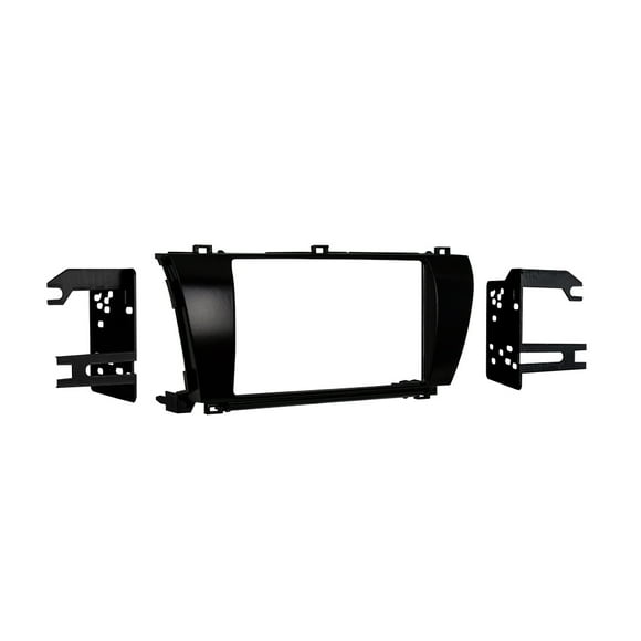 Metra 95-8245CHG High Gloss Double DIN Dash Kit for Toyota Corolla 2014-2016 (Charcoal)