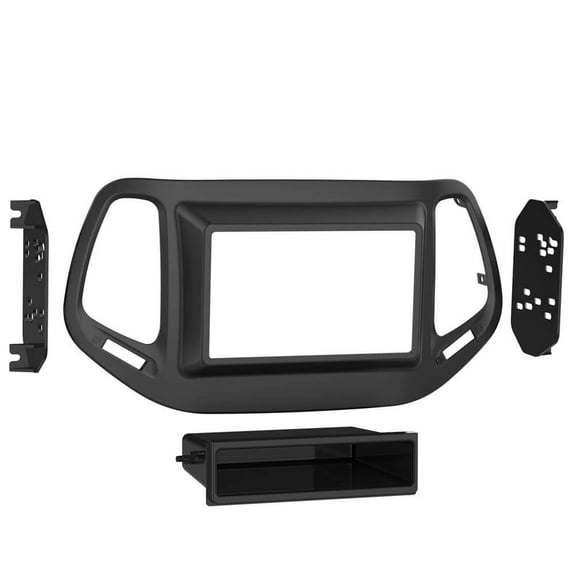 Metra 99-6545B 1 or 2-Din Dash Kit 2017.5-up Jeep Compass(Sport trim)