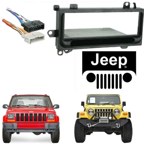 Metra 99-6700 Single DIN Installation Kit for Select 1974-03 Chrysler/Dodge/Jeep With Wire Harness