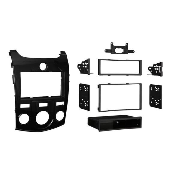 Kia Forte 2010-2013 High Gloss DIN/DDIN Radio Installation Kit