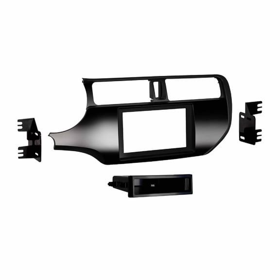 Metra 99-7368Hg Aftermarket Single DIN Radio Installation Kit for Kia Rio 16-Up w/o Push-To-Start (Black)