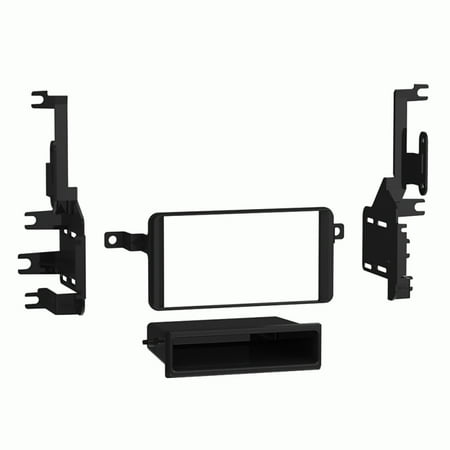 Metra - Dash Kit for Select 2001-2007 Toyota DIN DDIN - Matte Black