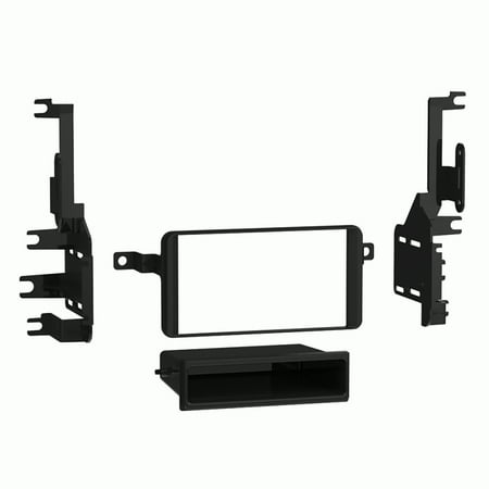 Metra - Dash Kit for Select 2001-2007 Toyota DIN DDIN - Matte Black