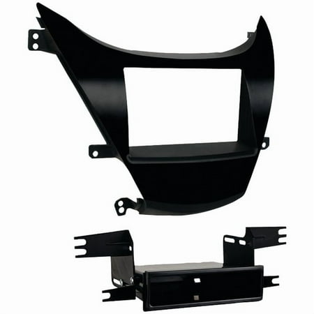 Metra - Dash Kit for Select 2011-2013 Hyundai Elantra DIN DDIN - Black