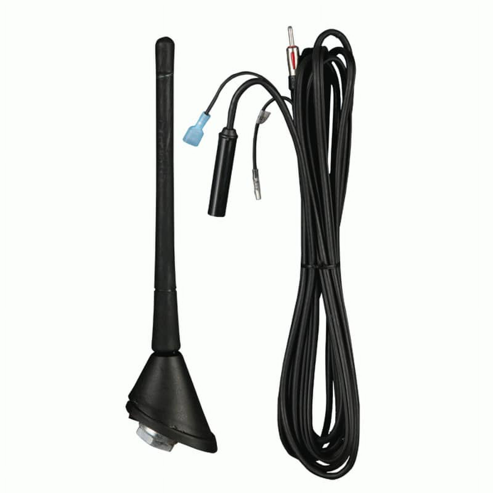 Lieonvis 17inch Car Roof Radio Antenna Car Radio Aerial AM-FM Rubber Antenna  with 180-degrees Swivel Base and 51 Cable Flexible Roof Mount Signal Aerial  for Car Vehicles 