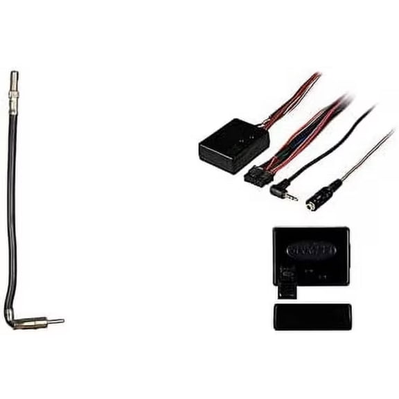 Metra Axxess ASWC-1 Universal Steering Wheel Control Interface & 40-CR10 Chrysler 2001-Up Car Antenna Adapter
