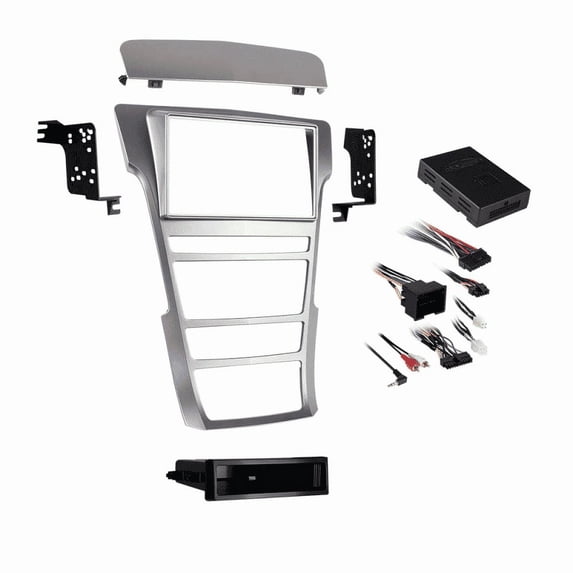 Metra 99-3018S Single/Double DIN Dash Installation Kit For Select 2008-2014 Cadillac CTS Vehicles (Silver)