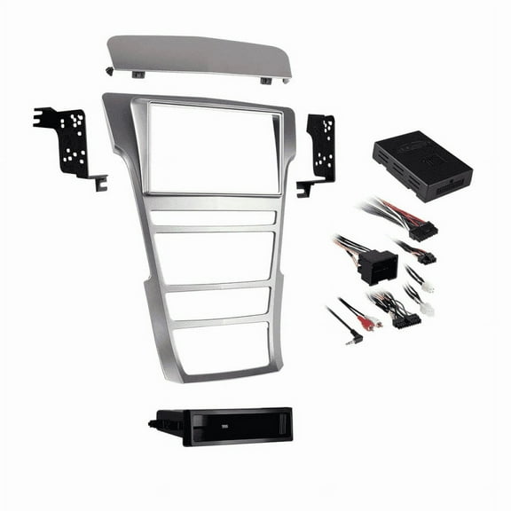 Metra 99-3018S Single/Double DIN Dash Installation Kit For Select 2008-2014 Cadillac CTS Vehicles (Silver)