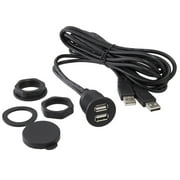 Metra Dual USB Universal Cigarette Lighter Adapters, Black