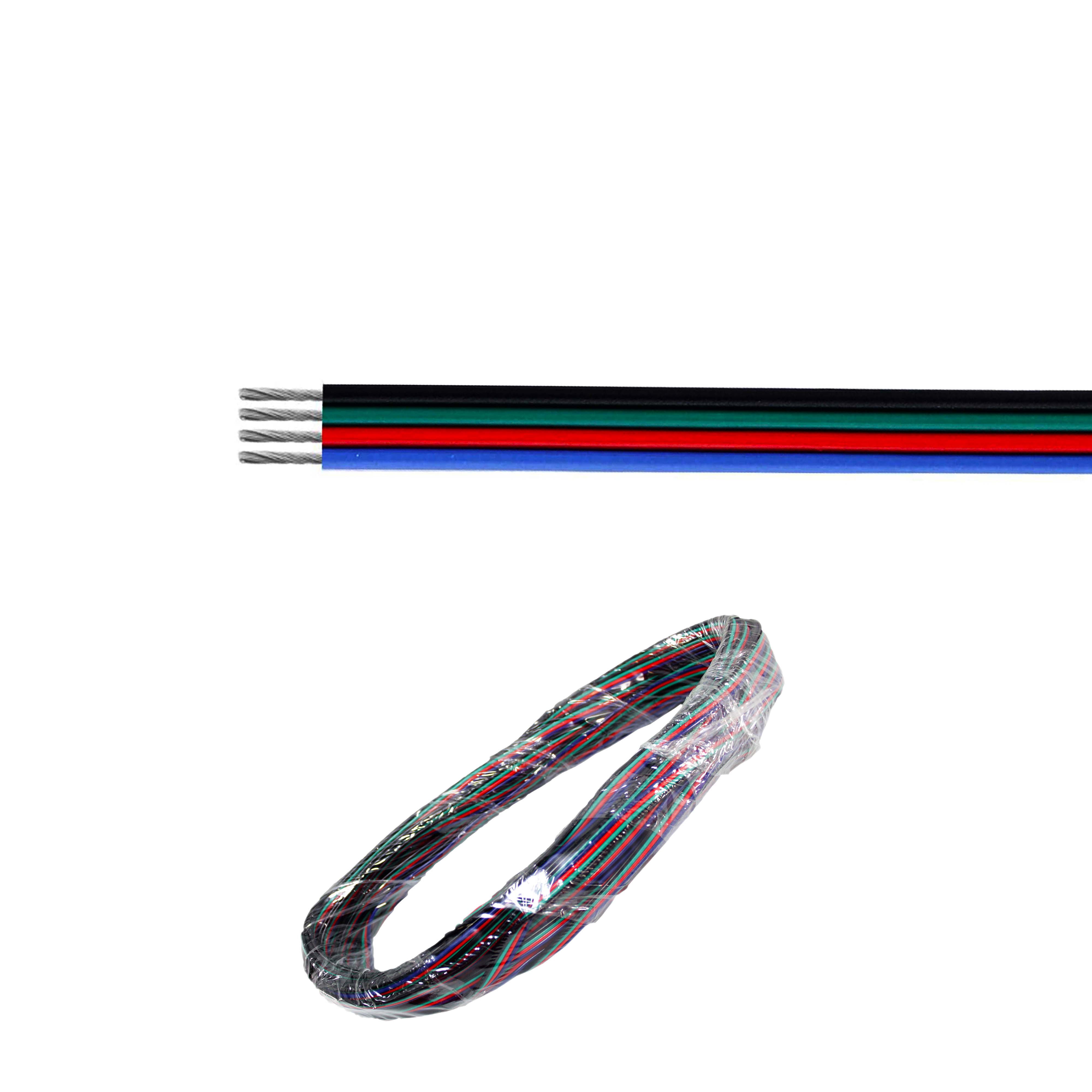 Metra Electronics & Heise 50 ft. 4 Conduct RGB Wire for HE5MRGB1 RGB ...