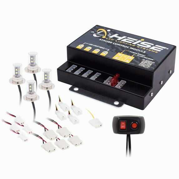 4PIECE LED STROBE KIT WHITE MUNICIPALITY SERIES