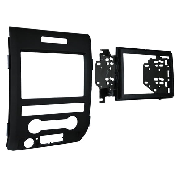 Metra 95-5820B Aftermarket Double DIN Radio Installation Kit is designed to fit 2009 through 2014 Ford F-150 trucks