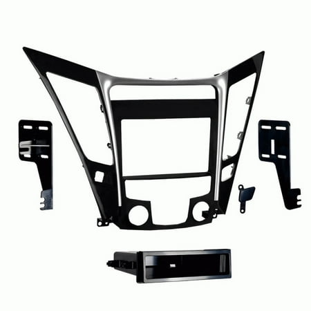 Metra - Dash Kit for Select 2011-2014 Hyundai Sonata - Black/Silver