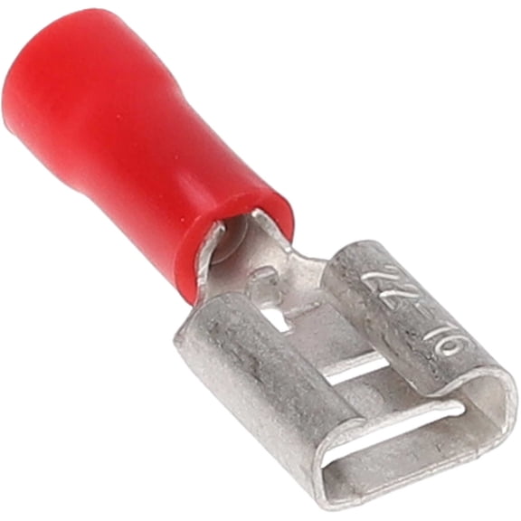 Install Bay RVFD187 Red Vinyl Female Quick Disconnect 22-18 Gauge .187, 100/Pkg